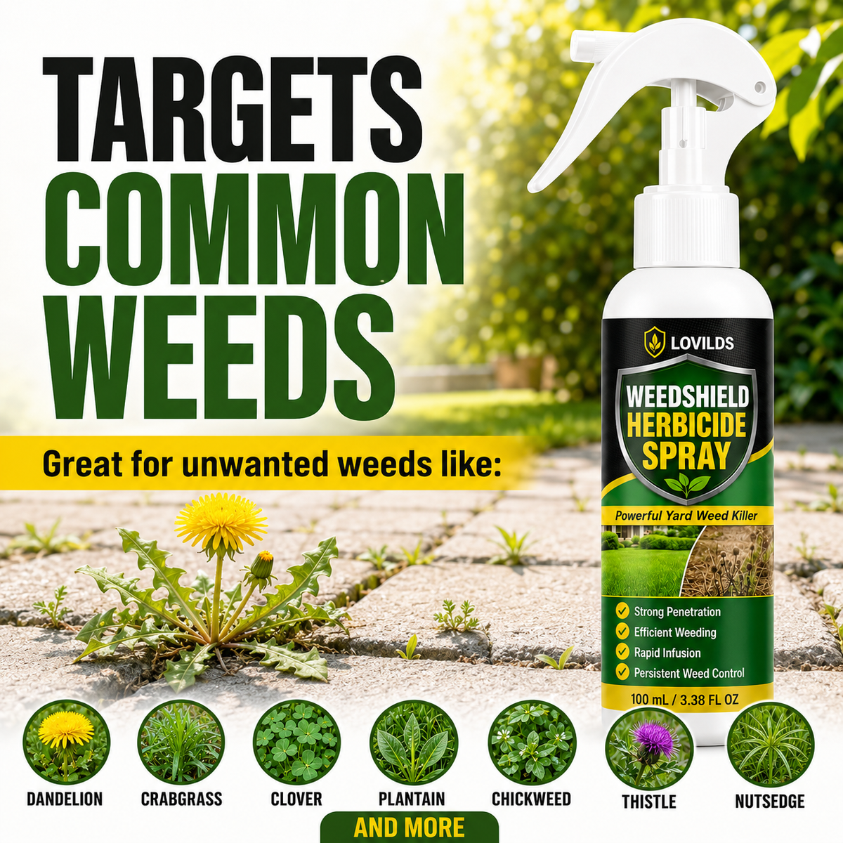 🌿 LOVILDS Fast-Acting Weed Control Spray 🔥