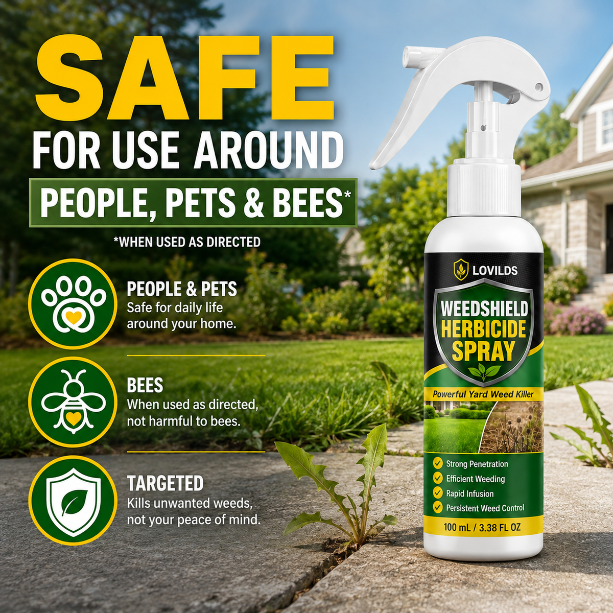 🌿 LOVILDS Fast-Acting Weed Control Spray 🔥