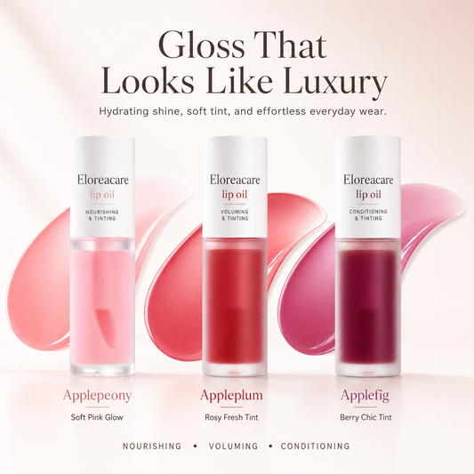 ✨ Eloreacare Lip Oil — Glossy Tint & Daily Lip Care 💋— Without the Sticky Fee  Soft tint, glass-like shine, and cushiony comfort for everyday lips.