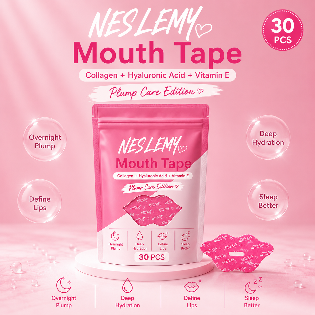 NESLEMY ✨Hydrating Collagen Mouth Tape👄