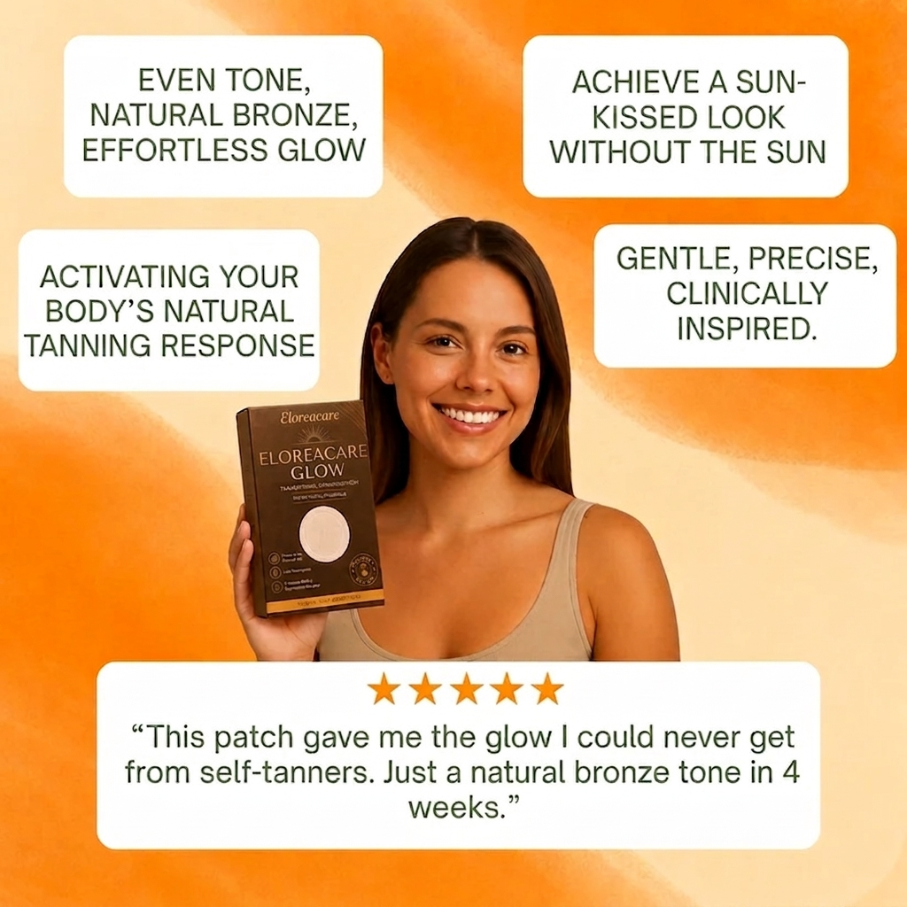 ✨Eloreacare® Transdermal Tanning Patch ⚡ No Sun, No Streaks, Just a Natural Bronze Glow 🌞
